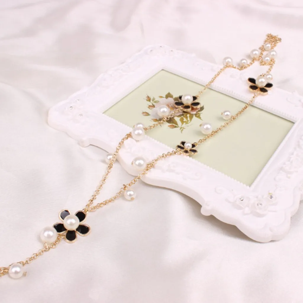 

Leaf Wild Long Sweater Chain Fringe Fashion Pearl Fashion Diamond Simple Necklaces Delicate Necklaces for Women Necklace for Men