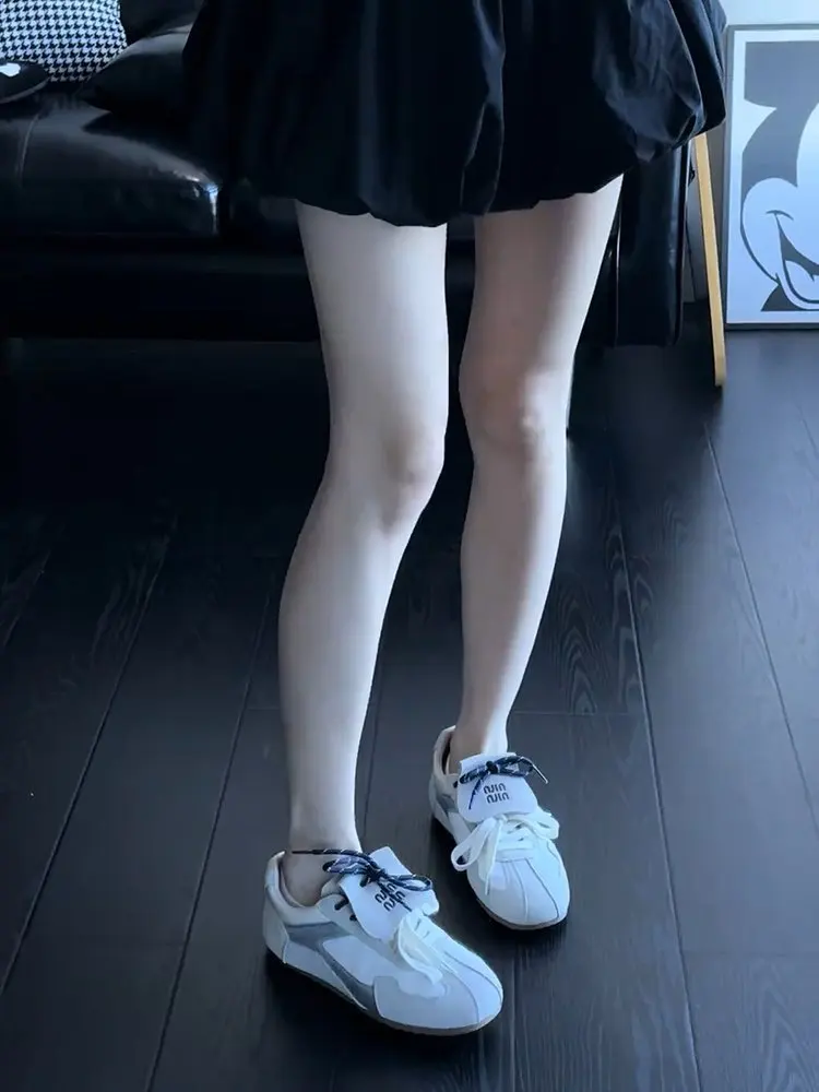 Осень 2024 Женская Вулканизированная Обувь В Стиле Ретро С Леопардовым Принтом