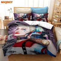 miqiney joker bedding set single twin full queen king size black and white witch bed set aldult kid bedroom duvetcover sets 3d