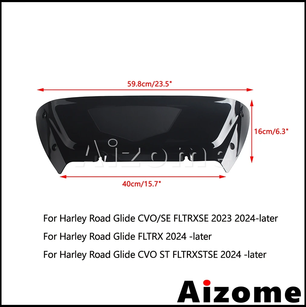 Фото Ветровой сплиттер Wave для мотоциклов Harley Road Glide FLTRXSE 2023-2024, FLTRX, FLTRXSTSE 2024+ №2