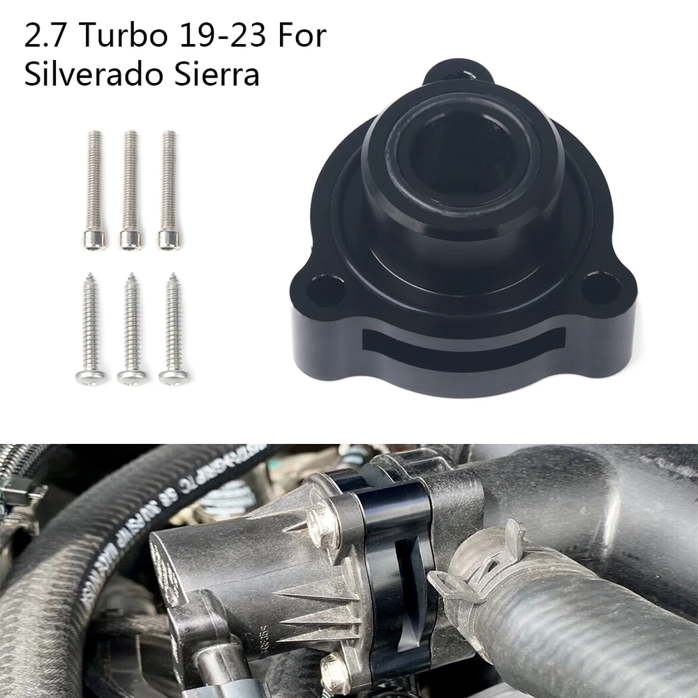 

Алюминиевый выдувной клапан BOV адаптер для Silverado Sierra Tahoe CT4 2,7 Turbo 19-23 для автомобилей GM с 2,7-литровым турбонаддувом