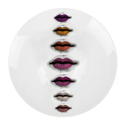 

Винтажная декоративная тарелка в европейском стиле с изображением лица и красных губ, современная керамическая настенная подвесная тарелка для рисования, настенное ремесло