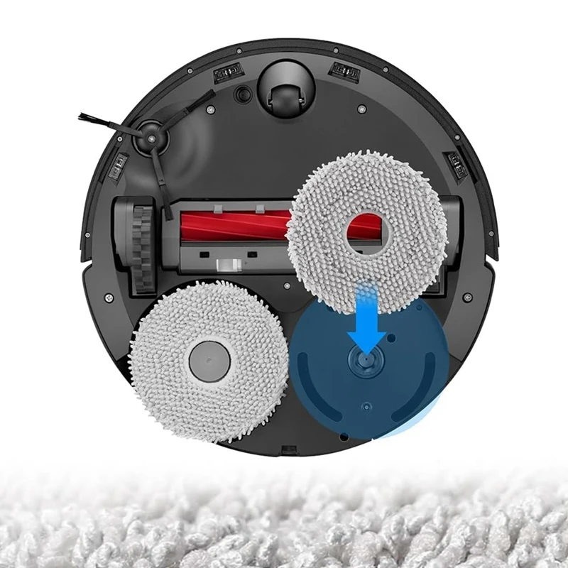 10 шт. подушечки для швабры Roborock Q Revo/Qrevo Maxv/Qrevo Pro/Qrevo S детали пылесоса моющаяся