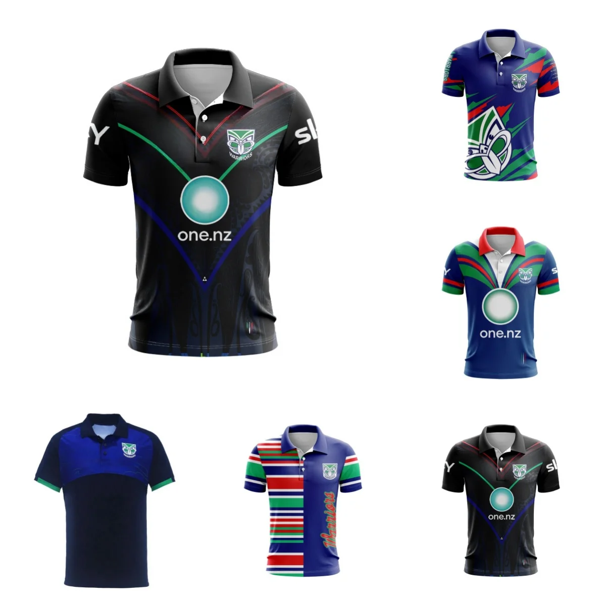 POLO 2024 New Zealand Warriors Men's Indigenous jersey