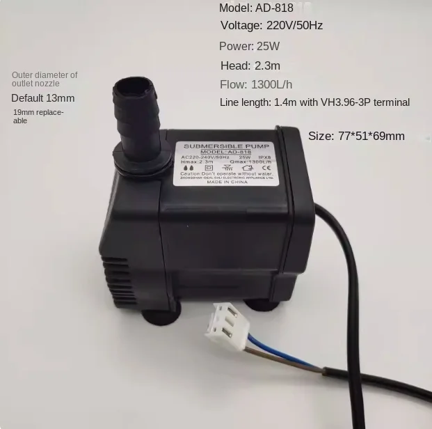 10 Вт 18 25 мобильный охладитель маленький водяной насос бытовой кондиционер