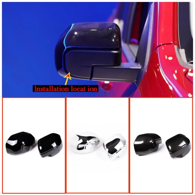 

Car Accessories For Ford Maverick 2022-2023 ABS Carbon Fiber Side Rear View Mirror Cover Shell Rain Eyebrow Frame Trim