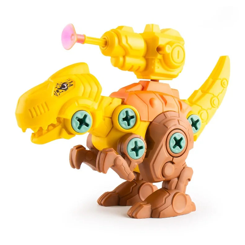 

Child Disassembly Dinosaur Fort Shooting Tyrannosaurus Animal Toys Boy Gacha Puzzle DIY Assembly Family Games Kids Gifts Opp Bag
