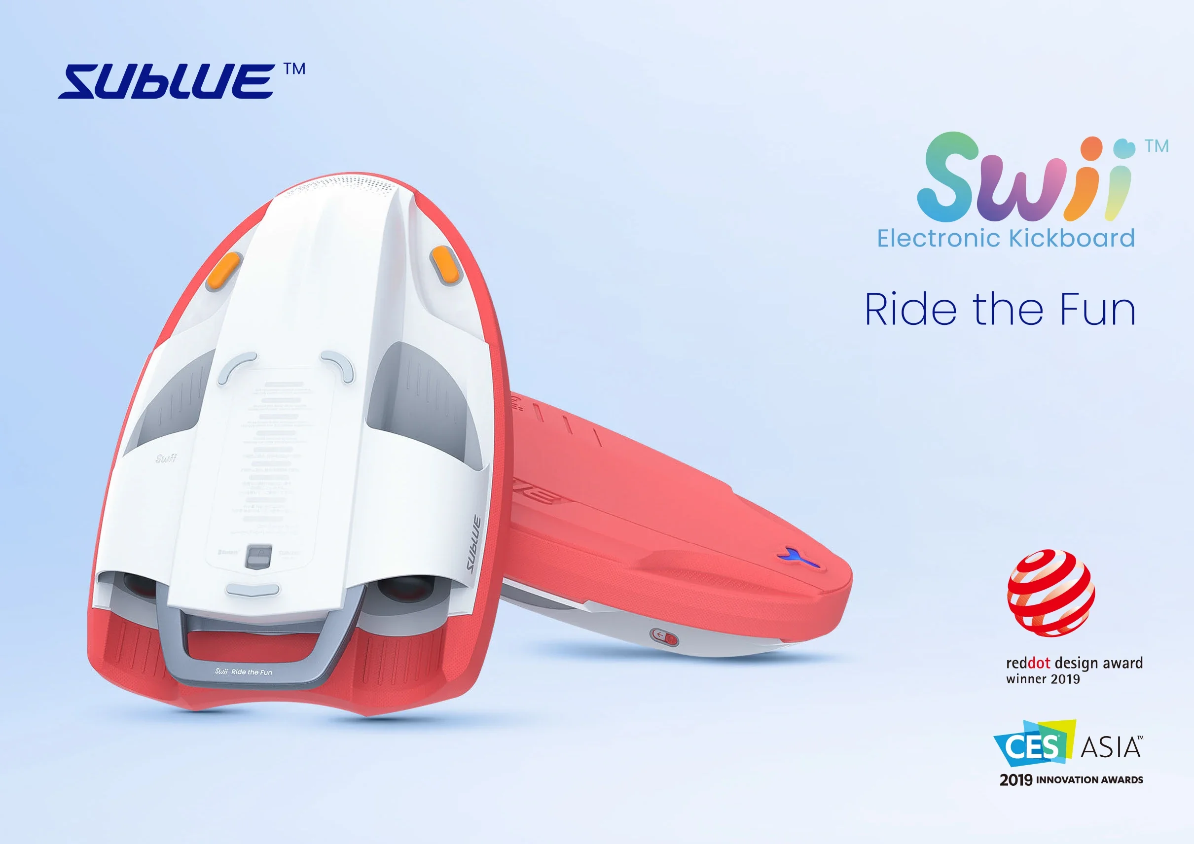 Морской подводный электрический самокат для серфинга Swii 158 Втч детей