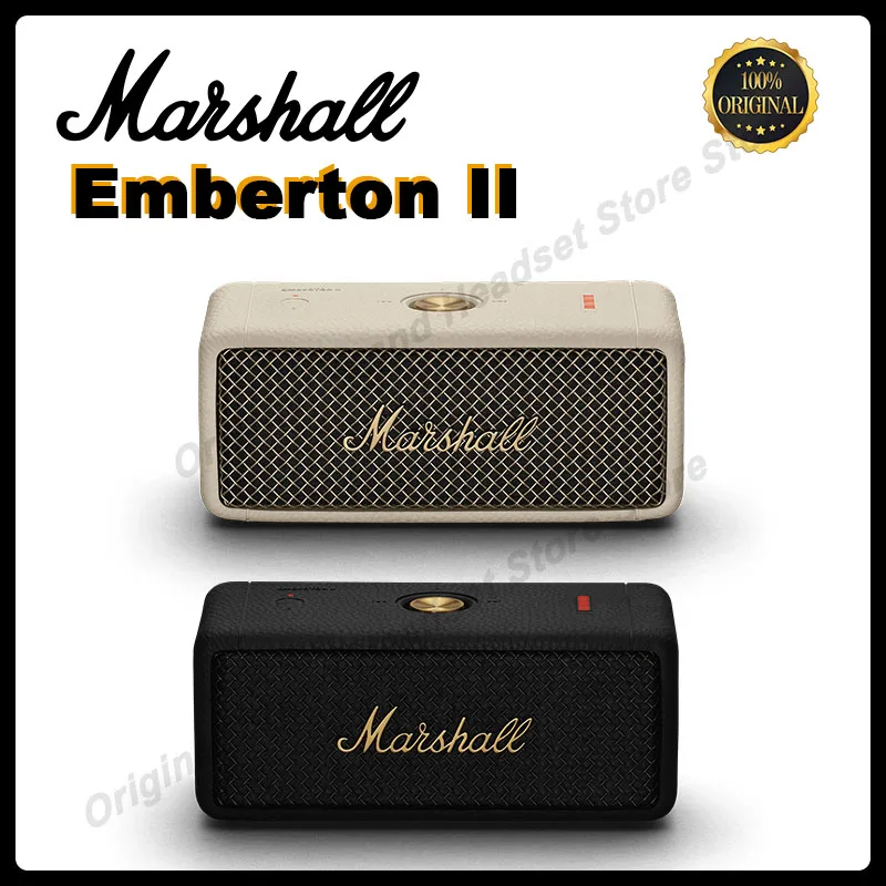 

Original MARSHALL Emberton II Speaker Wireless Bluetooth Portable Audio Powerful Bass Soundbar Outdoor Waterproof Subwoofer