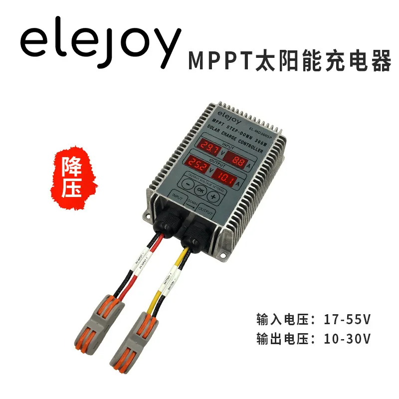 

Понижающий контроллер заряда солнечной батареи MPPT 10-30 в, регулируемое напряжение с дисплеем, фотогальваническая литий-железо-фосфатная бат...