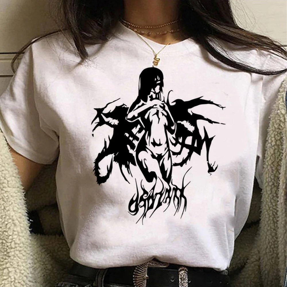 

Y2k Print t shirt women manga summer streetwear Tee girl funny graphic clothing