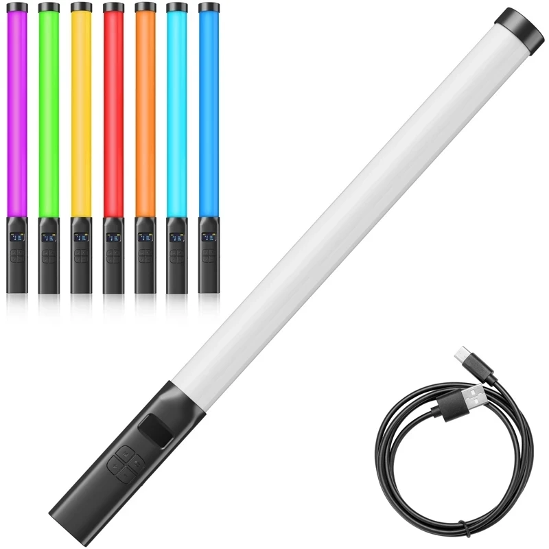 

Ulanzi VL119 RGB Stick Light Wand Lightweight Handheld Tube Light Led Video Light CRI 95+ 2000mAh Photography Studio Lamp Type-C