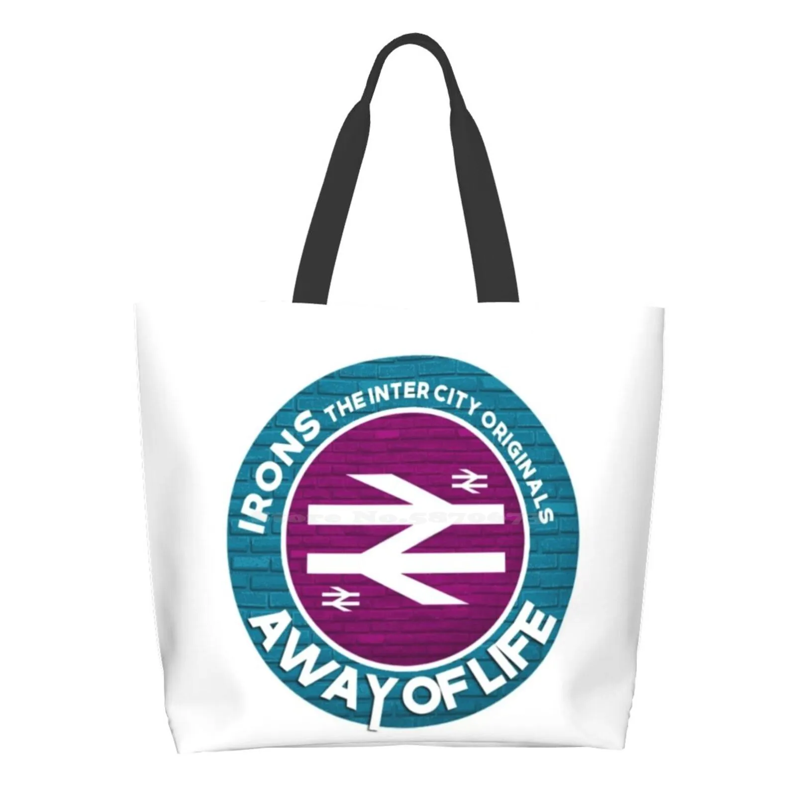 

Irons Original Inter City Ladies Casual Handbag Tote Bag Reusable Large Capacity British Football Culture Inter City 125