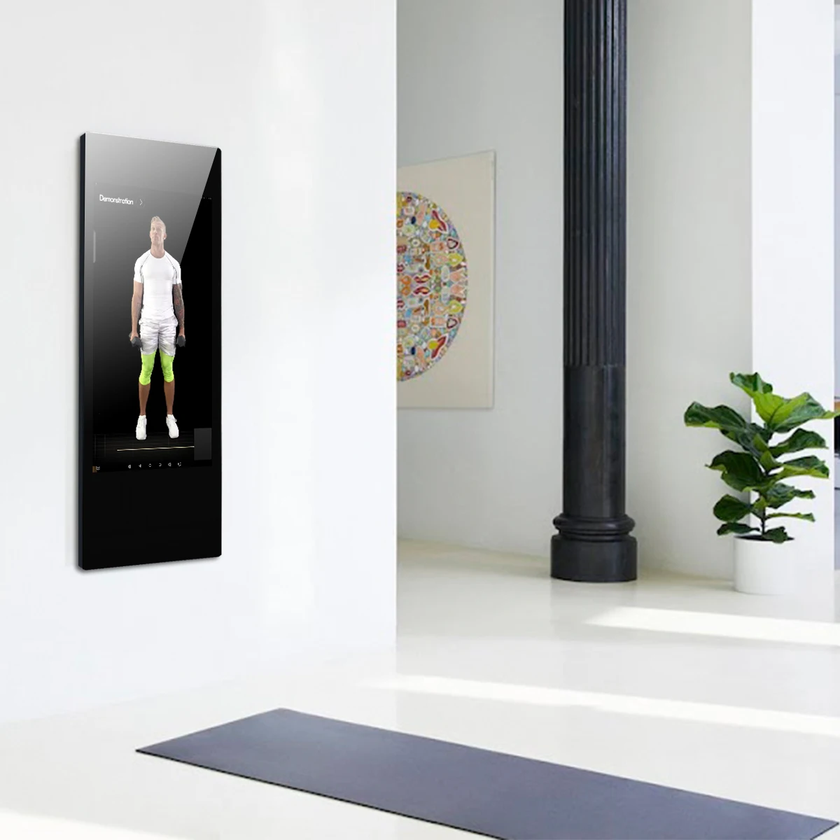 

Smart Home Workout Intelligent Fitness Mirror 32" 43" LCD Touch Screen Mirror