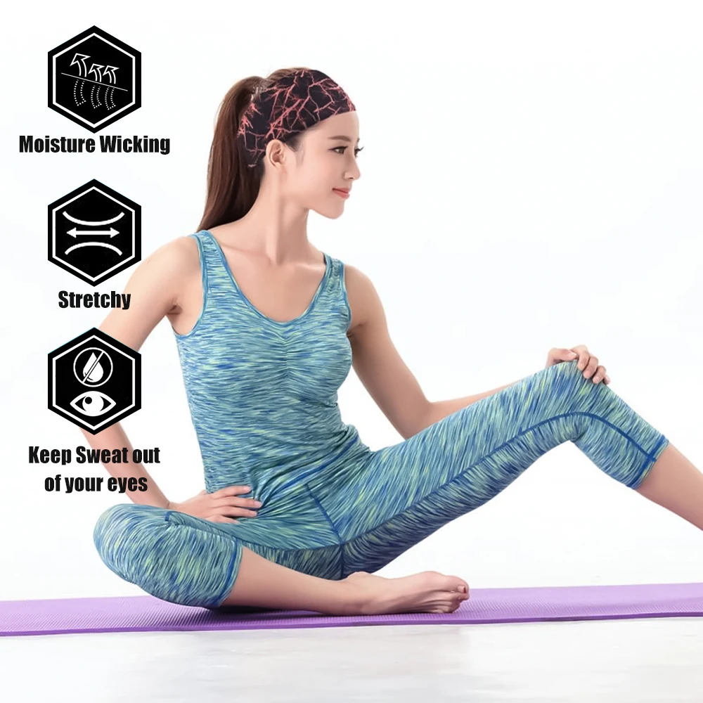 Повязка на голову спортивный Напульсник для занятий спортом эластичная бега