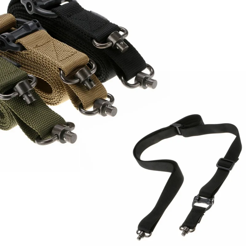 

MS4 Tactical Single Point Gun Sling Shoulder Strap Rifle Rope Belt with Metal Buckle Shot Gun Belt Hunting Accessories Gear
