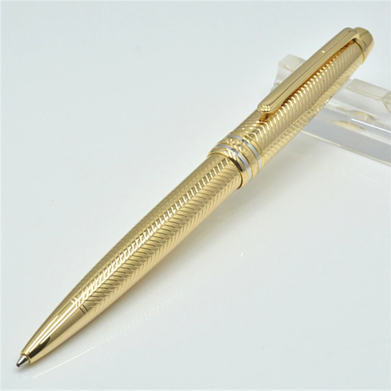 

Высококачественная Золотая шариковая ручка 163 МБ/Шариковая ручка/перьевая ручка, школьные и офисные канцелярские принадлежности, роскошные шариковые ручки, подарок
