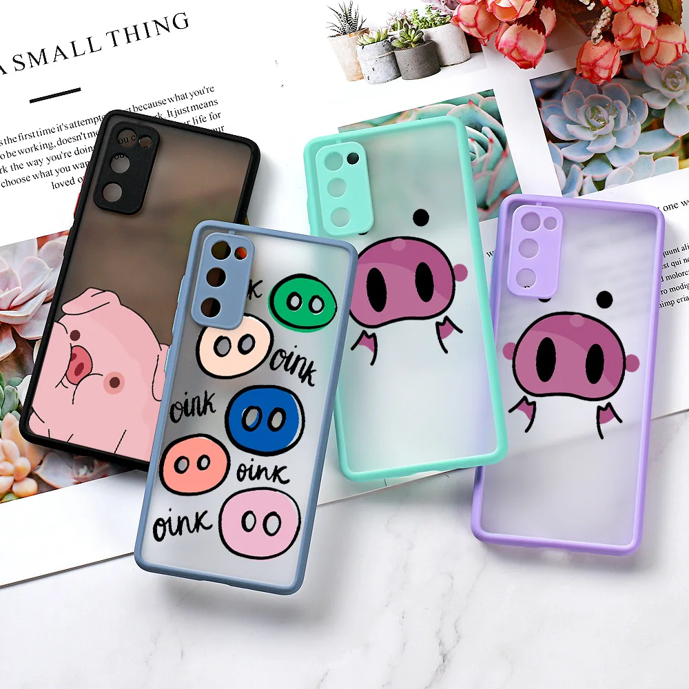 

A50 Case For Samsung A12 Case Funda Samsung A52 A32 A21S A51 A31 A30 A70 A71 A72 M31 A22 A13 A03 S21 S20 FE Ultra Pig Cute Cover