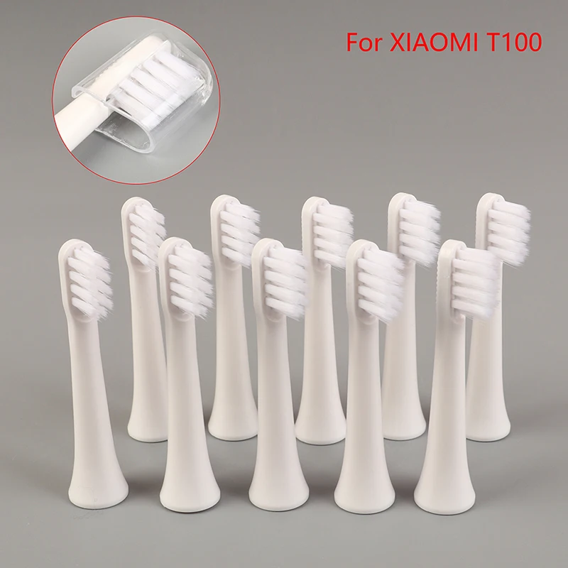 

5/10Pcs Sonic Electric Toothbrush for XIAOMI T100 Whitening Soft Vacuum DuPont Replacment Heads Clean Bristle Brush Nozzles Head