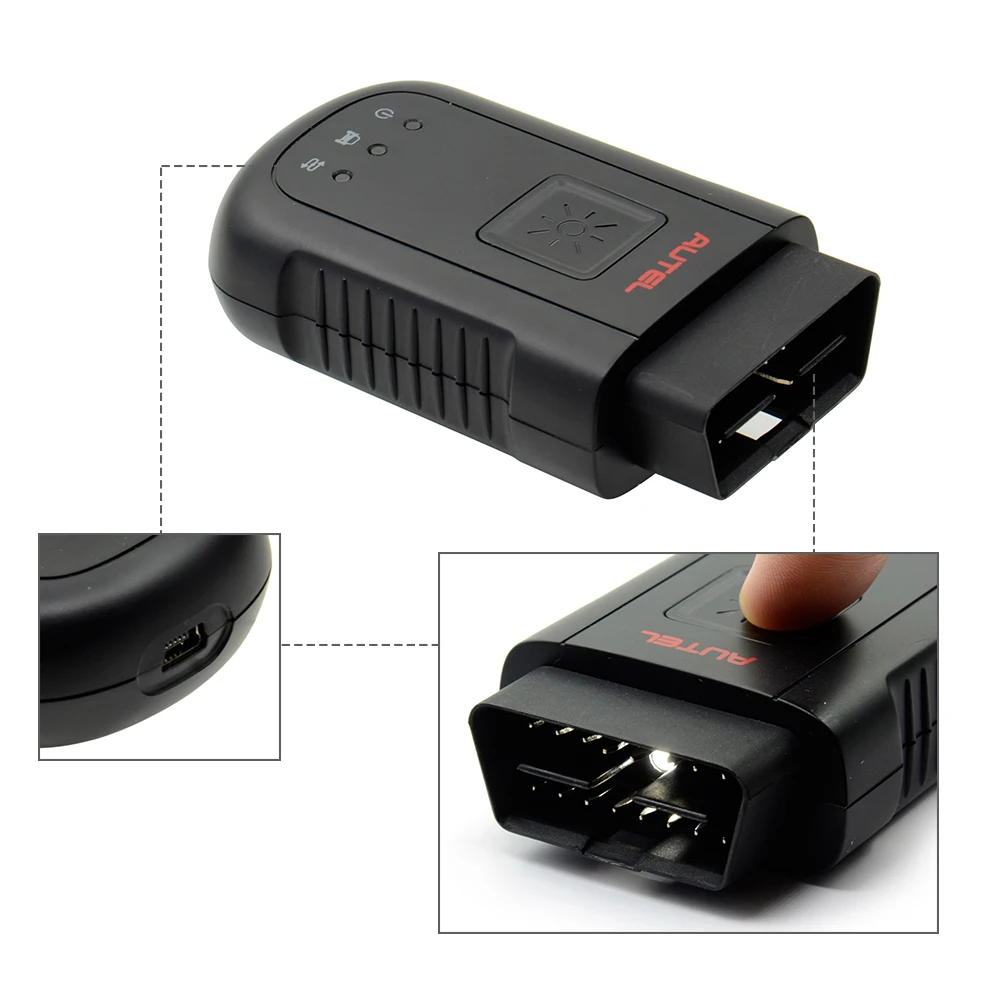 Фото Компактный интерфейс связи для автомобилей Autel Maxisys-vci 100 BT Autel MS906BT/ MK906BT/ MK908P/MaxiSYS Elite/ MS908 BT №3