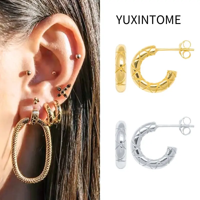 Серьги-гвоздики из стерлингового серебра 925 пробы минималистичные