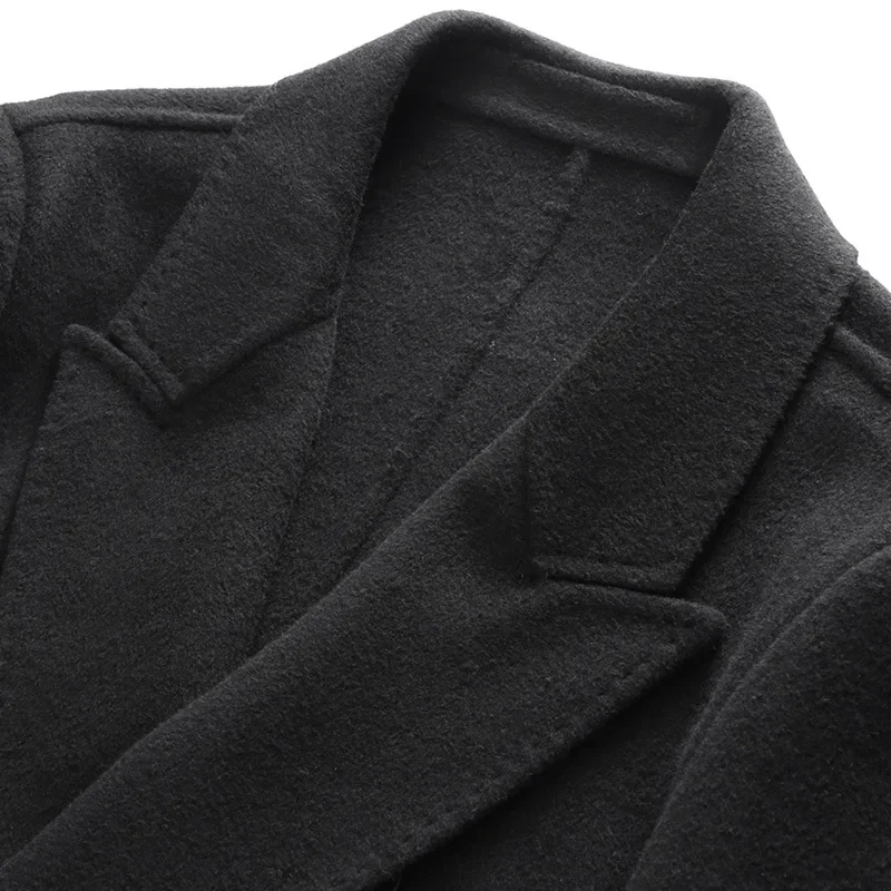 Шерстяные товары мужское пальто ручной работы осенне-зимний стиль шерстяная