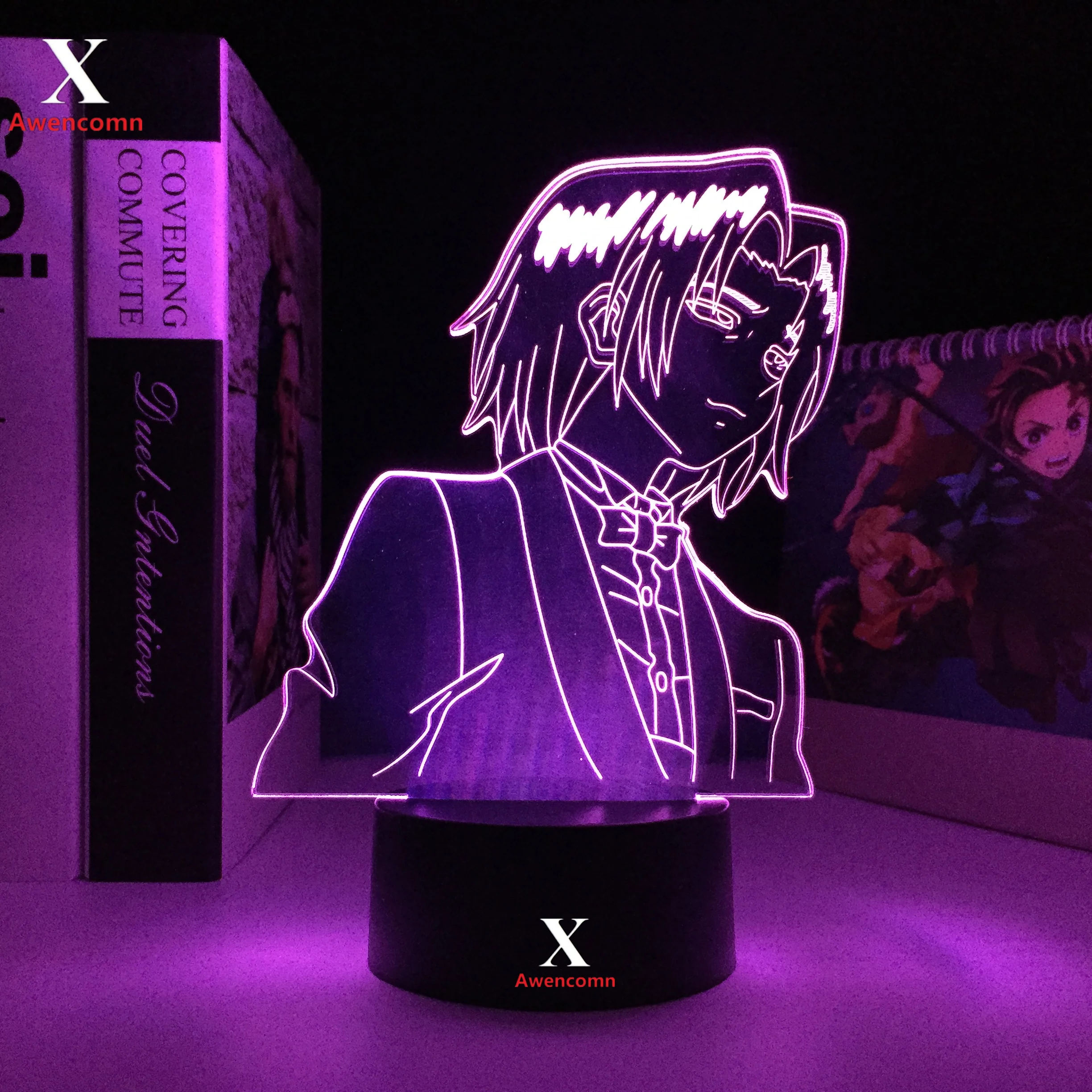 

Аниме Hunter X Hunter Feitan акриловая 3d лампа для спальни Декор Светильник подарок на день рождения светодиодный светильник