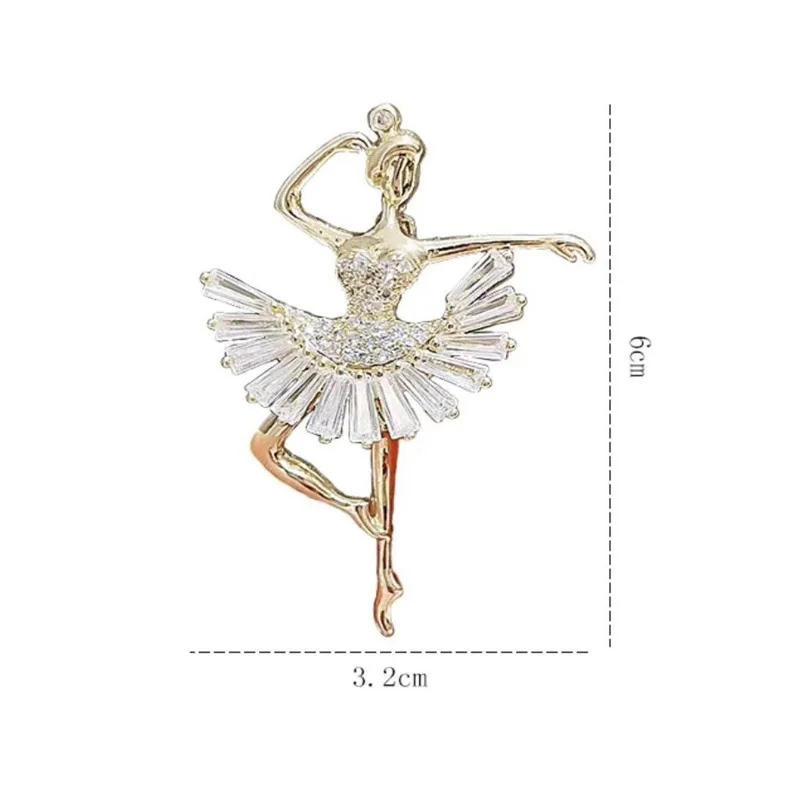 Гимнастика девушка цветок танцовщица хрустальные стразы inabrooches для женщин