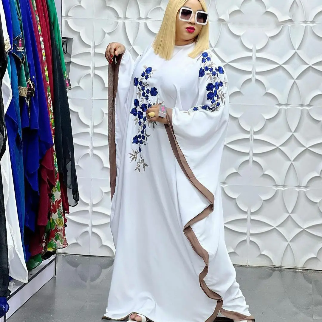 Ramadan Dubai Abaya Turkey Islam Muslim Hijab Dress Kaftan Long Maxi Dress White Abayas for Women Robe Femme Musulmane Caftan