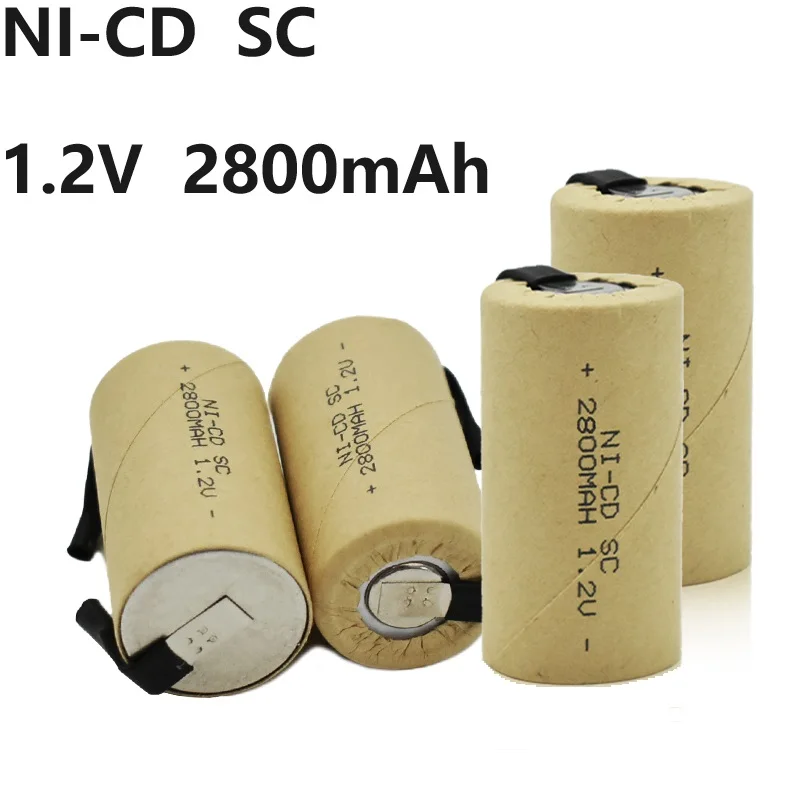 

Aviation Express NI-CD SC 1.2V 2800mAh Rechargeable Nickel Cadmium Battery with Welding Pad Used for: Vacuum Cleaners, Etc