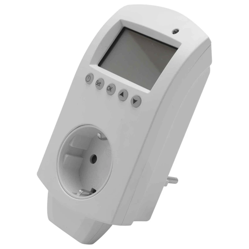 

EU Plug Wireless Temperature Controller Wireless Floor Heating Programmable Thermostat LCD Display Socket Chamber Water Heater