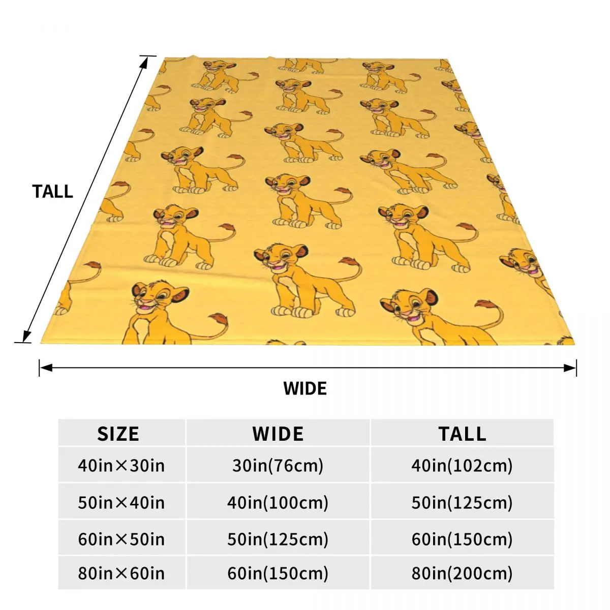 Симба Король Лев одеяла теплое плюшевое покрывало с принтом для дивана стула