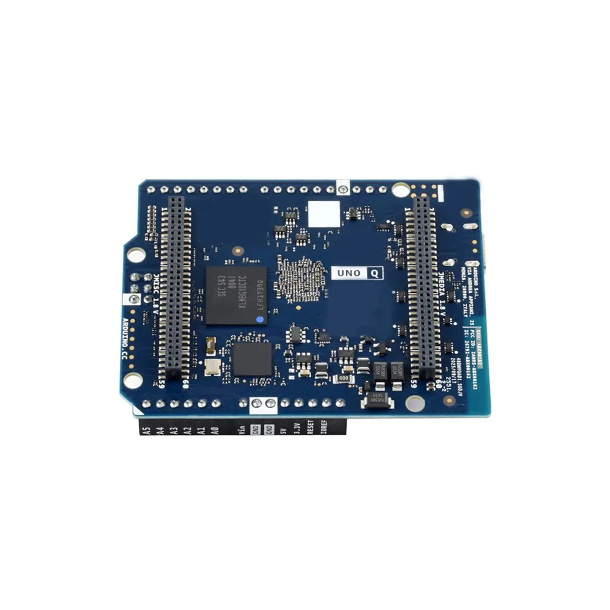 Фото Плата для разработки ИИ DTC6 для Arduino UNO Q: высокопроизводительная, для распознавания объектов, голосового управления, обнаружения движения, 4 ГБ ОЗУ, 32 ГБ ПЗУ №5