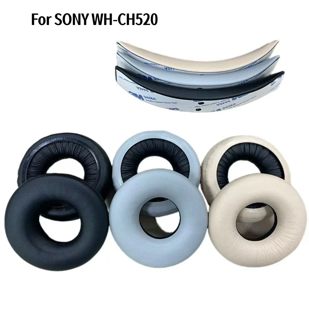 Фото Сменные амбушюры для наушников Sony WH-CH520N, амбушюры Sony, совместимые с Sony WH CH520N, оголовье Sony CH520N. №1