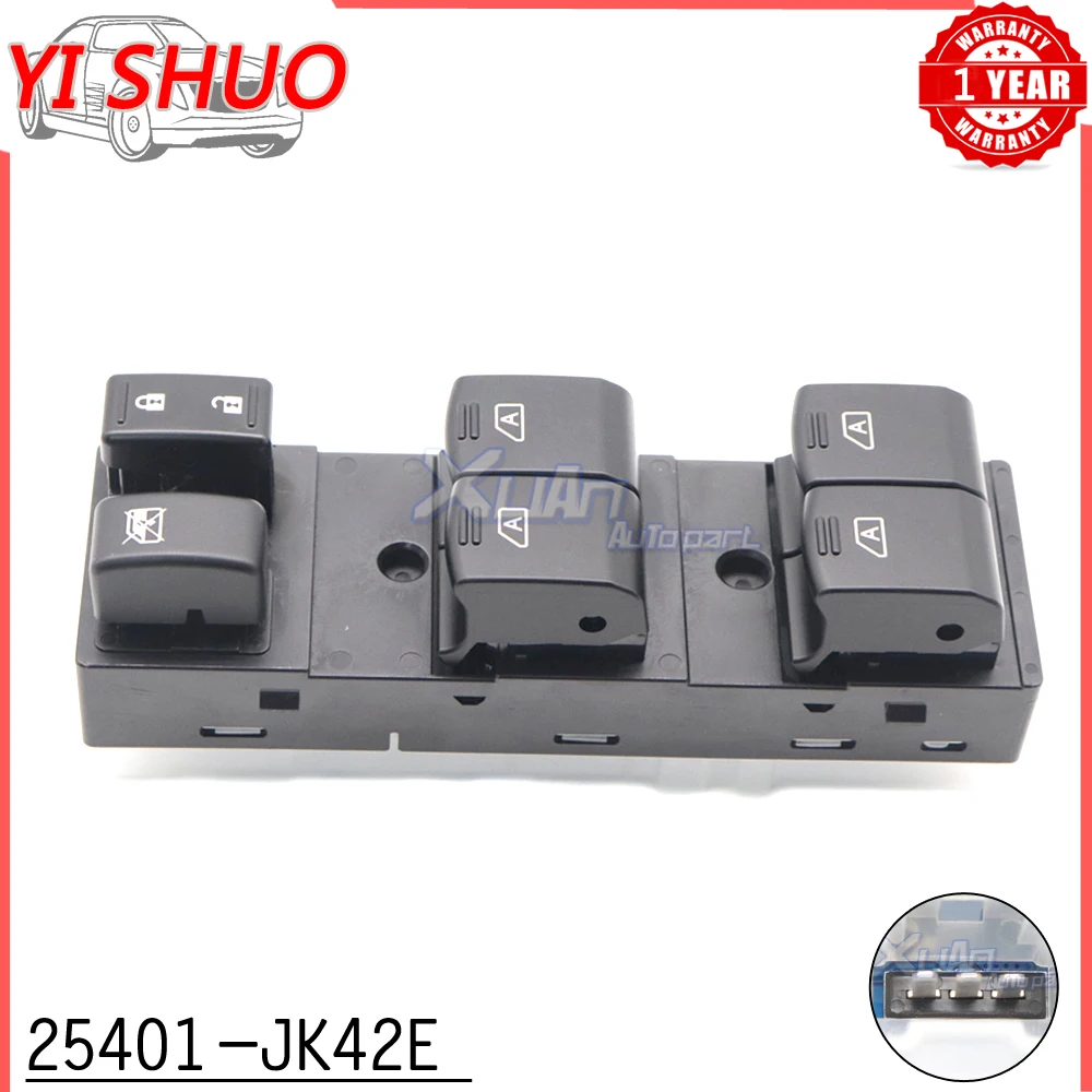 

Car Front Side Electric Master Control Lifter Power Window Switch 25401-JK42E for Infiniti Q40 G25 G35 G37 2007-2015