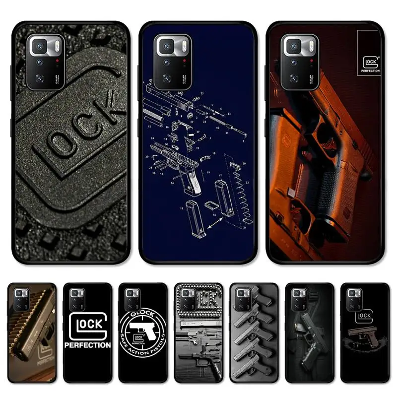 

G-Glock-k Handgun Phone Case for Redmi 5 6 7 8 9 A 5plus K20 4X S2 GO 6 K30 pro