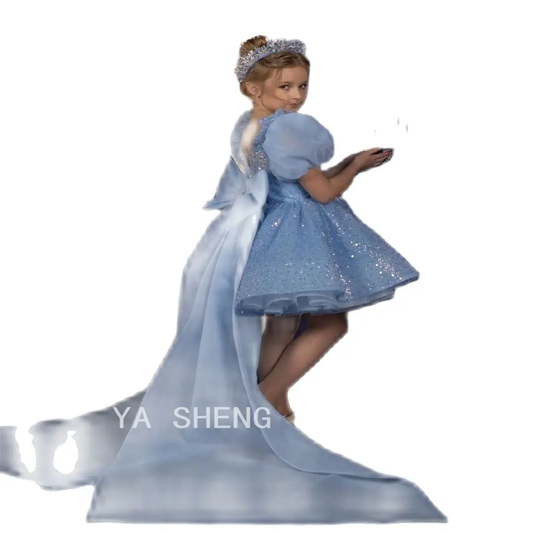 Красивое платье принцессы с шариками для первого причастия детский подарок на