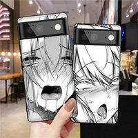 anime gril phone case for google pixel 6 6pro 6a 2 3 3a 4 4a 5 5a 5g xl soft tpu fundas cartoon covers