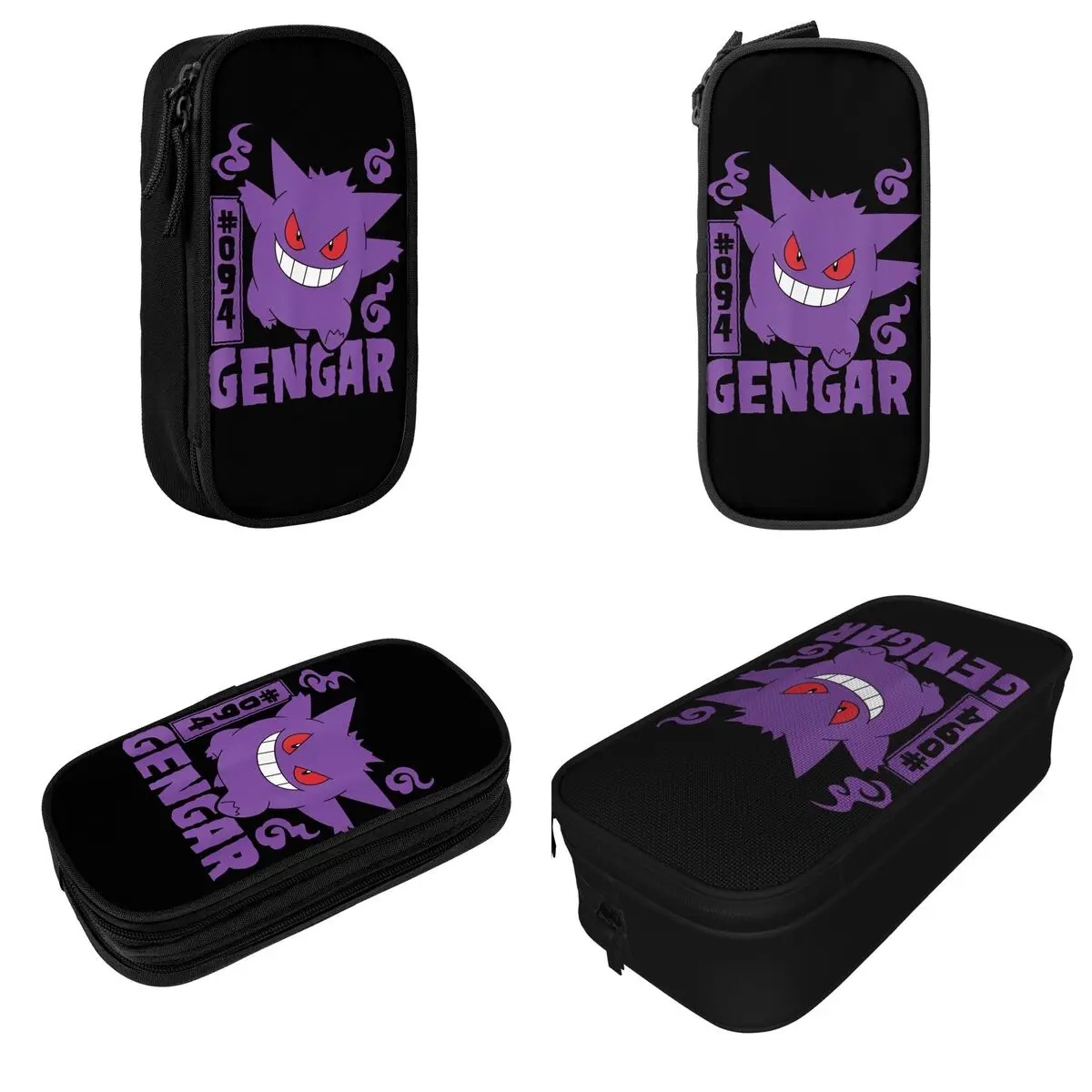 Пенал детский с покемоном Gengar двухслойный чехол большой вместимости идеальный