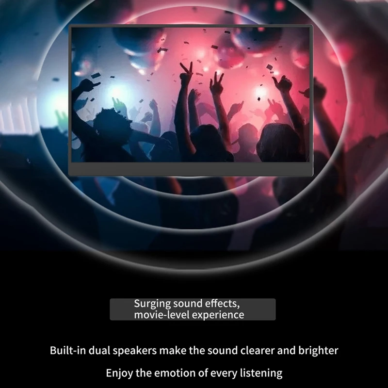 15 6-дюймовый портативный монитор 1920X108 фотографический дисплей с подсветкой