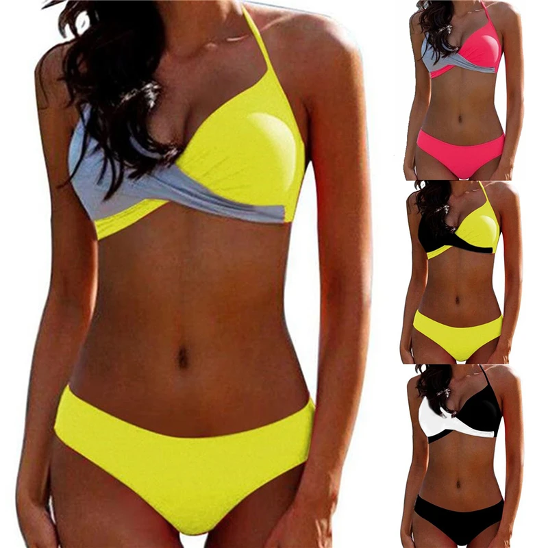 

Sexy Bikini Push Up Swimwear Women Biquinis Feminino 2022 Mujer Swimsuit Tanga Swimming Bathing Suit Bikinis Set