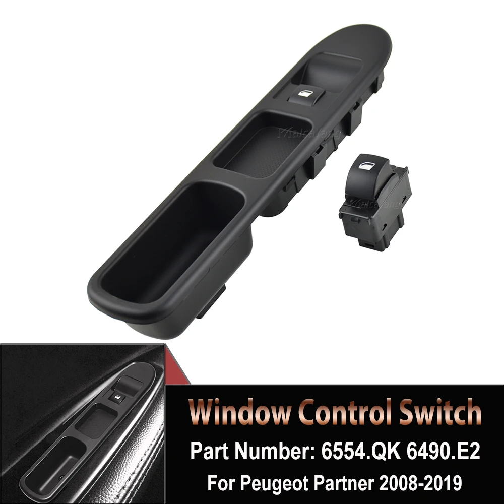 

Высококачественный выключатель стеклоподъемника 6554.QK для Peugeot Partner Tepee 207 Citroen Berlingo, автомобильные аксессуары 6490.E2 100011722