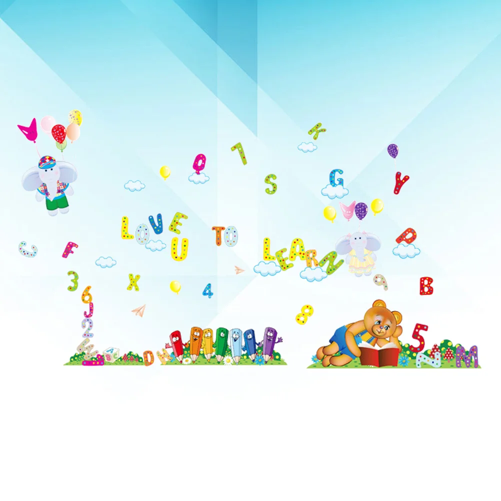 

Wall Sticky Wall Decal Letter Wall Applique Removable Wall Decor Cartoon Wall Sticker Removable Wall Decor Child