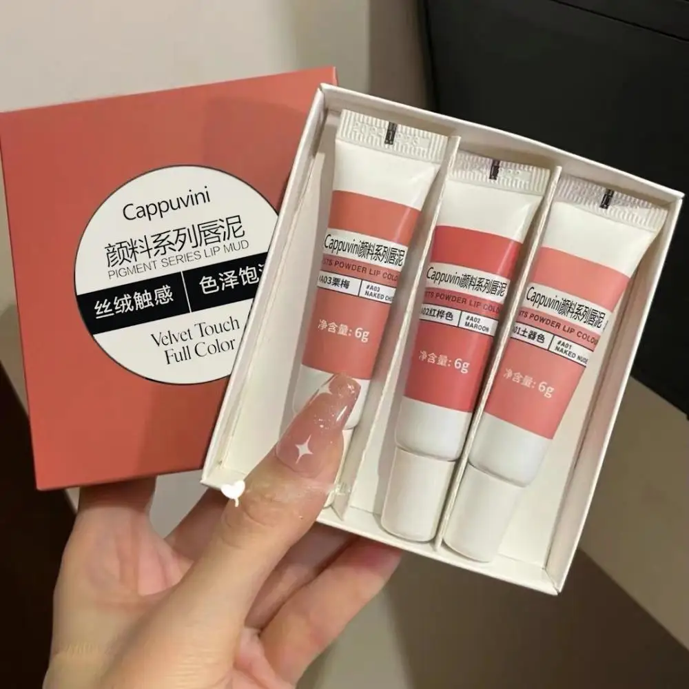 

Pigment Lip Glaze Waterproof Soft Mist Lip Glaze Long-lasting Lip Mud Moist Waterproof Velvet Lip Gloss Easy To Wear Lipstick