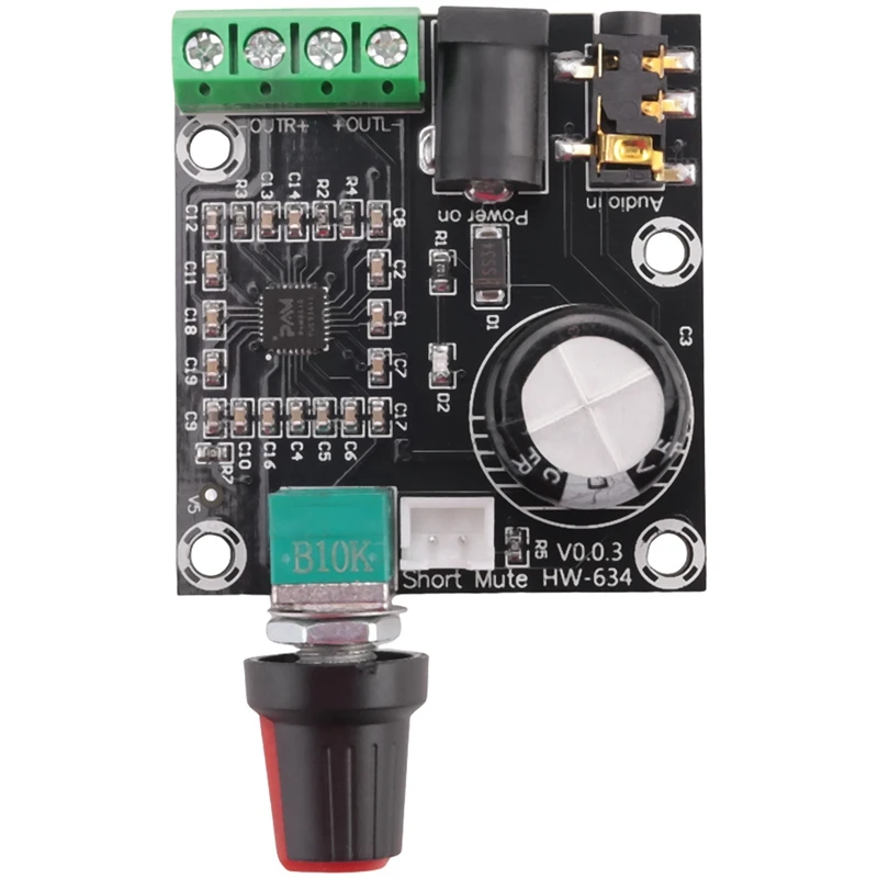 PAM8610 двухканальный DC 12В HD чистый цифровой аудио стерео усилитель платы класса D 15