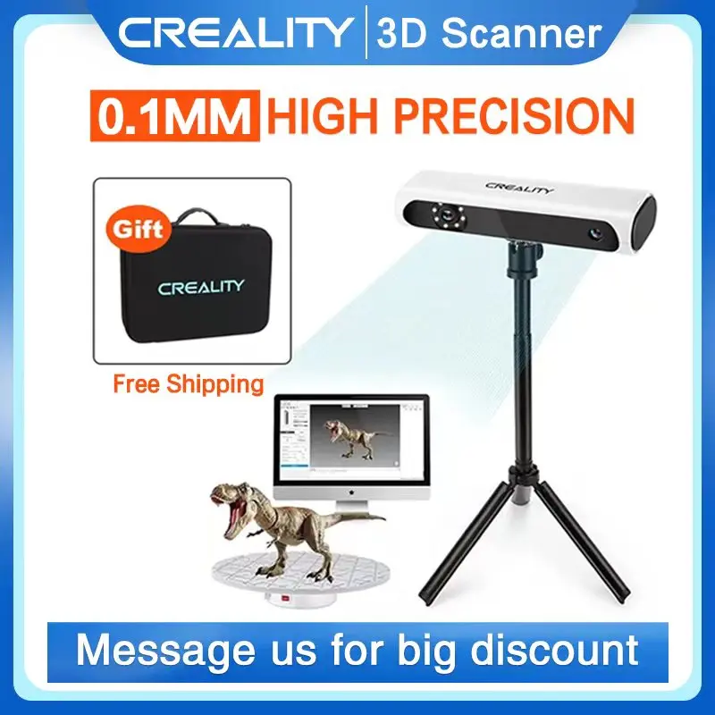 3d-сканер Creality CR-Scan 01, высокоточный автоматический комбинированный промышленный комплект для 3D-принтера с поддержкой выходных параметров VOL/...