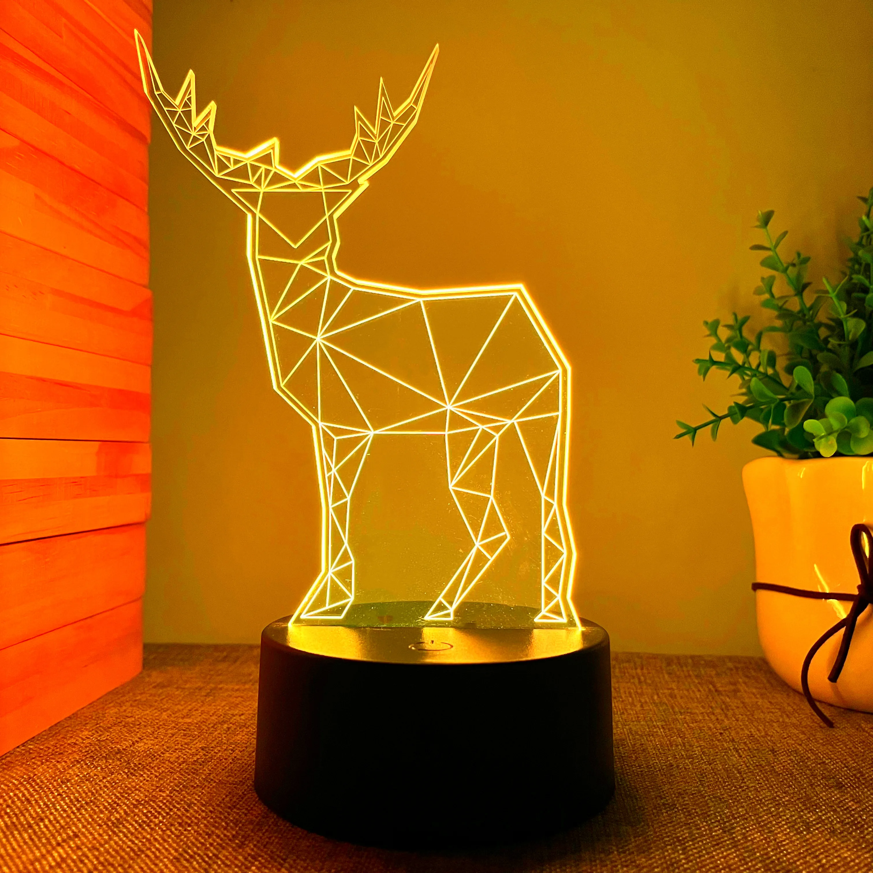 3D ночники для спальни детская Гитара акриловая цветная светодиодная лампа