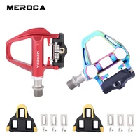 meroca road bike spd sl pedal splint self locking clip color non slip clipless bicycle pedal pd r7000 r8000 bicycle pedal