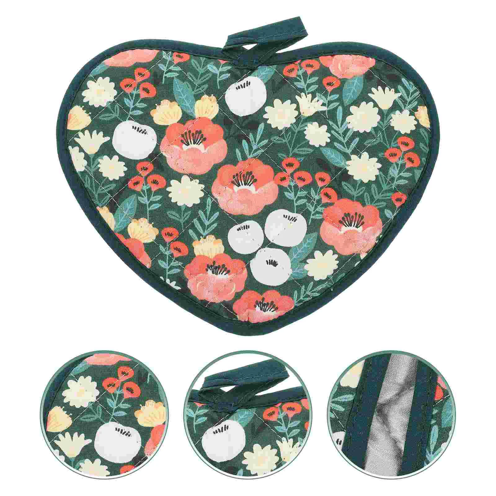 

2pcs Reusable Household Oven Safe Mittens Cotton Mitten Heat Resistant Mittens Microwave Mitten for Kitchen