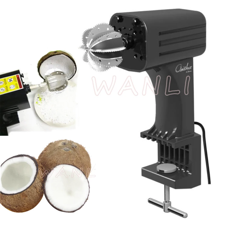

220V / 110V stainless steel commercial coconut planer dug coconut meat planer tool fruit planer coconut shredder